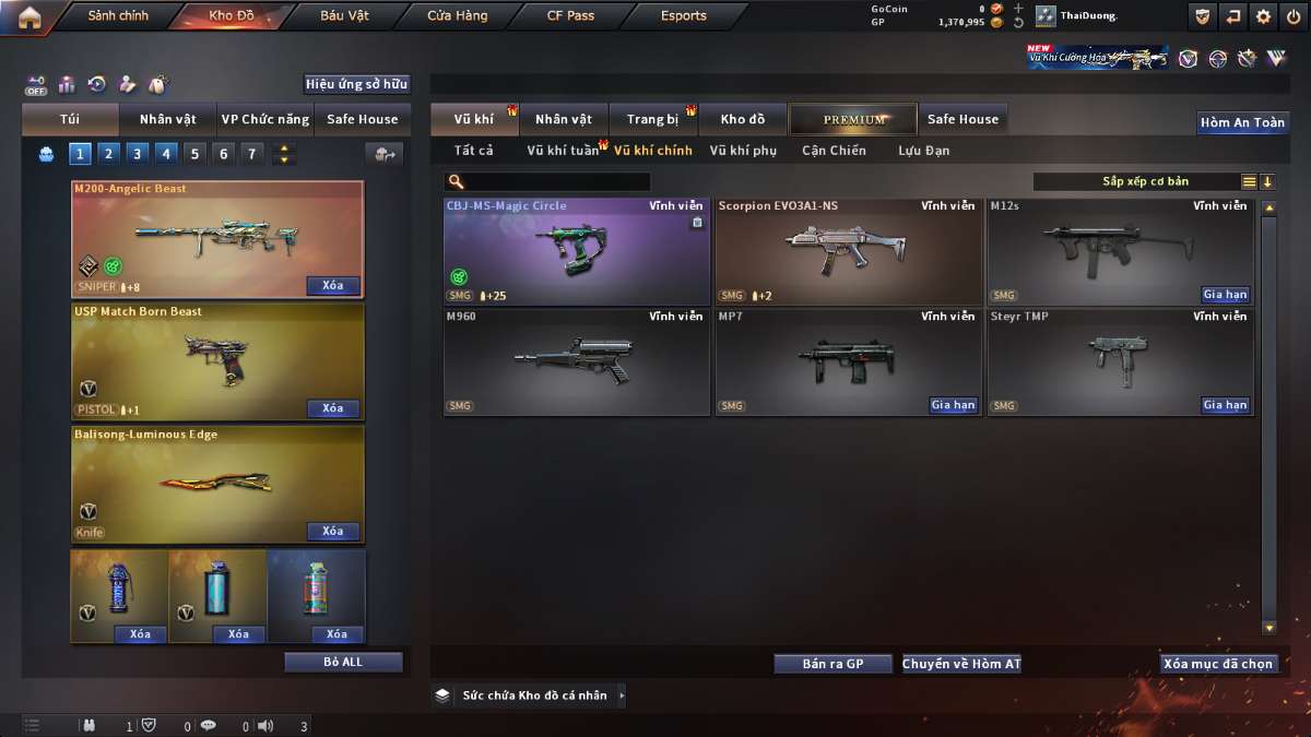 shop acc cf uy tin gia re